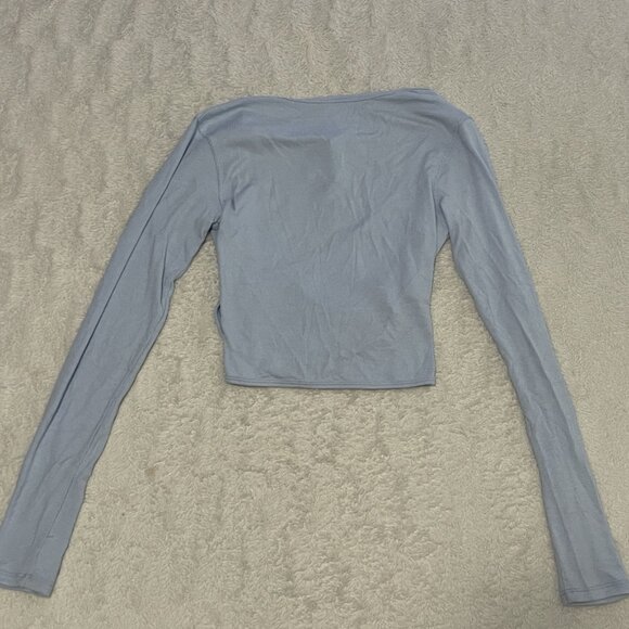 ✨lululemon wrap front ribbed long sleeve top - 4 - Picture 2 of 3